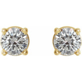14K Yellow 1/3 CTW Natural Diamond Stud Earrings